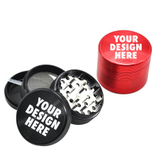 Aluminum alloy 63mm 4 Parts herb grinder weed grinder classic style herb crusher custom logo smoking accessories